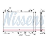 Radiador, refrigeración de motor NISSENS 68602A