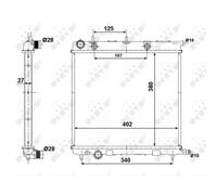 Radiador, refrigeración de motor NRF 50439