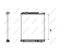 NRF 509577 Radiador, refrigeración del motor