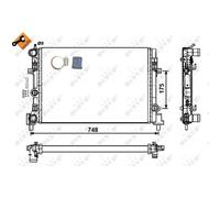 Radiador, refrigeración de motor NRF 53024