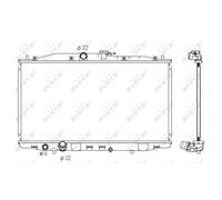Radiador, refrigeración de motor NRF 53392