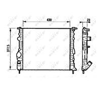 NRF 58192 Radiador, refrigeración del motor