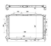 Radiador, refrigeración de motor NRF 58202