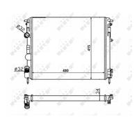Radiador, refrigeración de motor NRF 58217