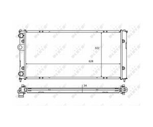 Radiador, refrigeración de motor NRF 58386