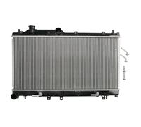 Radiador de agua Aletas refrigeración soldadas D77007TT THERMOTEC para SUBARU XV