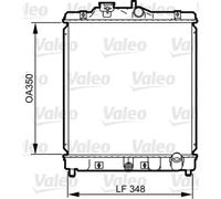 Radiador, refrigeración de motor VALEO 734117