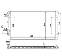 Radiador, refrigeración del motor NRF 53406A para OE 1K0121251AT - 1K0121251AT