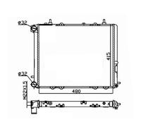 Radiador Refrigeración Del Motor NRF Para Renault 19 I B/C53_ T5 T6 T7