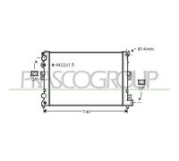 Radiador Refrigeración Del Motor Prasco CI053R003 Prascoselection para Citroën