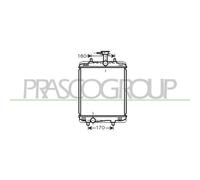Radiador Refrigeración Del Motor Prasco CI201R003 Prascoselection para Citroën