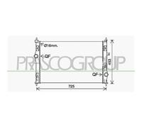 Radiador Refrigeración Del Motor Prasco CI924R001 Prascoselection para Citroën