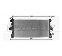 Radiador Refrigeración Del Motor Prasco CI956R002 Prascoselection para Citroën