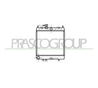 Radiador Refrigeración Del Motor Prasco DS005R004 Prascoselection para Nissan