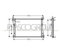 Radiador Refrigeración Del Motor Prasco FD340R002 Prascoselection para Ford