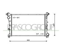 Radiador, Refrigeración Motor FT040R002 PRASCO Para FIAT