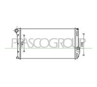 Radiador Refrigeración Del Motor Prasco FT350R006 Prascoselection para Fiat