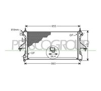 Radiador Refrigeración Del Motor Prasco FT930R006 Prascoselection para Citroën
