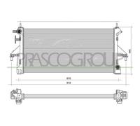 PRASCO FT930R009 Radiador, refrigeración del motor