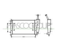 Radiador Refrigeración Del Motor Prasco LA002R003 Aq para Lancia