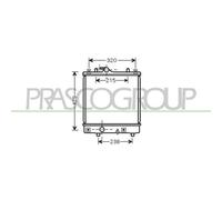 Radiador Refrigeración Del Motor Prasco OP304R002 Prascoselection para Opel