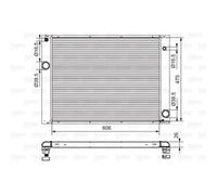 Radiador Refrigeración Del Motor Valeo 734897 para Bmw Bmw (brilliance)