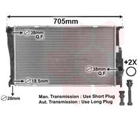Radiador Refrigerador de Agua para BMW 3er Touring 1er E81 E91 320d 325d