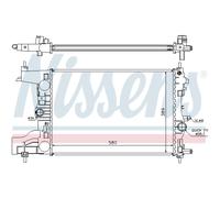 Radiador Refrigerante NISSENS Para Opel Astra J W13 Chevrolet Cruze
