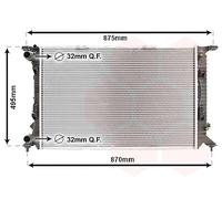 Radiador Refrigerante Para Audi A4 Avant Q3 Seat Exeo ST 8K5 B8 8UB 8UG 4G5 C7