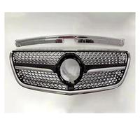Radiador Rejilla Entrada Radiador Delantera Estilo Diamante Para GTR Estilo GT Para Benz Para Vito W447 2015-2023 Accesorios Tuning, Rejilla Malla Central Parrilla(20-23 D Black)