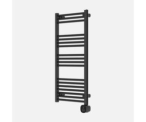 Radiador Secatoallas Eléctrico Scuti 750W Negro - Máxima Potencia con Display Táctil | 109x52x9 cm