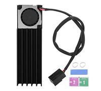 Radiador SSD M.2 con ventilador, enfriador de disipador de calor de aleación de aluminio, módulo térmico de conducto de aire de refrigeración eficiente para SSD M.2 2280, conector