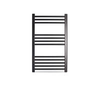 Radiador Toallero Cicsa ZETA X * Radiadores Toalleros de Agua Caliente Calefaccion (Medidas 770 x 500 mm) * Secatoallas de Baño con (450 Ejes) * En Color Negro * 10 AÑOS de Garantía