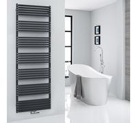 Radiador Toallero con Conexión Central - Curvo - Negro - 1800mm x 600mm