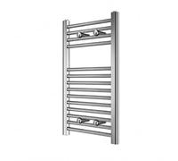 Radiador Toallero Cromado 120x50 cm DELTACALOR BASIC - Secatoallas de Agua para Baño Diseño Moderno