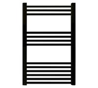 Radiador toallero Elba Aqua (An x Al: 50 x 77 cm, 299 W, Negro)