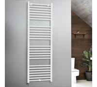Radiador Toallero Eléctrico Blanco - 1800mm x 600mm Completo - Elemento Eléctrico Simple - Cubre Cables - Ive - ECOSO - Hudson Reed