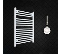 Radiador Toallero Eléctrico Blanco 50x80 cm con Termostato 150W