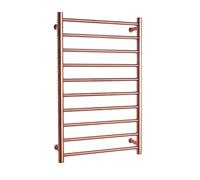 Radiador Toallero Eléctrico, Calentador de Toallas Baño de Pared 10 Bares, Secatoallas Electrico Acero Inoxidable con Temperatura Constante Inteligente,A Rose Gold,Hardwired
