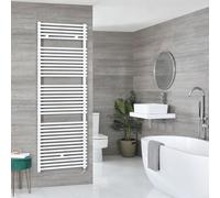 HudsonReed Radiador Toallero Eléctrico Blanco con Barras - 730mm x 450mm - Arno
