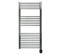 Radiador toallero eléctrico Elba Oval (An x Al: 50 x 121,5 cm, 300 W, Cromo)