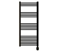 Radiador toallero eléctrico Elba Oval (An x Al: 50 x 121,5 cm, 500 W, Negro)