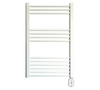 Radiador toallero eléctrico Elba Oval (An x Al: 50 x 86,5 cm, 300 W, Blanco)