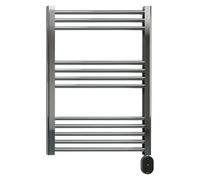 Radiador toallero eléctrico Elba Oval (An x Al: 50 x 86,5 cm, 300 W, Cromo)