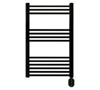Rointe Radiador toallero eléctrico Elba Oval (An x Al: 50 x 86,5 cm, 300 W, Negro) + Garantía BAUHAUS 5 años para equipos eléctricos y motorizados