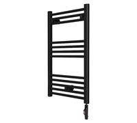 Radiador toallero eléctrico Elba SWT (An x Al: 50 x 77 cm, 500 W, Negro)