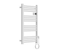 Radiador toallero eléctrico mural follo 500w 16 tubos aluminio 96x54cm - blanco [pro.tec] 54 cm