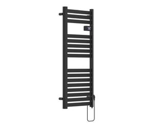 Radiador toallero eléctrico mural ringebu 500w 16 lamas aluminio 120x50cm - negro [pro.tec]