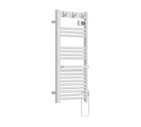 Radiador toallero eléctrico mural uvdal 500w 16 tubos aluminio 105x50cm - blanco [pro.tec]