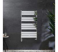 Radiador Toallero Mixto Cromado - 1000mm x 600mm - incl. Elemento Eléctrico de 400W con Oculta Cables, Pieza en Forma de T y Llaves - Lustro